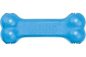 KONG Puppy Goodie Bone - Stuffable Dog Toy for Small Puppy - Natural Rubber Chew Toy for Puppies - Small Dog Toy for Teething Puppies - for Small Puppies - Blue