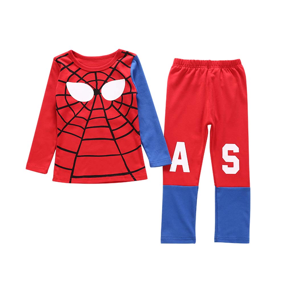 Mua パジャマ 子供服 子供パジャマ 寝巻き 男の子 キッズパジャマ キッズ 長袖 上下セット 丸首 ルームウェア 部屋着 寝間着 可愛い 快適 スパイーダマン柄 秋 冬 プレゼント 90 100 110 1 130 140 150 Tren Amazon Nhật Chinh Hang