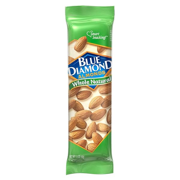 BLUE DIAMOND ALMONDS, WHOLE NATURAL FLAVORED SNACK NUTS,...
