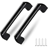 ESUDNT RV Grab Handle, Aluminum Automotive Entry Door Assist Bar for Camper, Trailer, Truck, Cargo Trailer, Boat (2 Pack,Blac