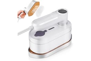 TAGYSH Travel Steam Iron, 1200W Handheld Travel Steamer for Clothes, Portable Mini Steam Iron 8 Modes Steam and Temperature Adjustable Support Dry and Wet Ironing, 180° Rotatable Steam Iron for Home