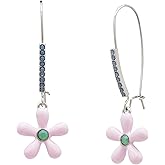 Betsey Johnson Women's Spring Flower Dangle Earrings