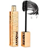 oz lab Fiber Volume Mascara for Volume and Length, 4D Silk Fiber Lash Extension Effect, 24-Hour Waterproof and Smudge-Proof, Natural Black, 1 Count