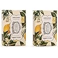 Panier des Sens - Lemon Blossom Shea Butter Bar Soap 2x 7oz/200g - Leaves Skin Moisturized and Fresh - 99% Natural & Enriched with Nourishing Shea Butter - Gentle Cleansing, Lovely Scent, Long Lasting