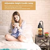 DesignBox Candle Warmer Lamp Extendable Electric Wax Melter Black view 8