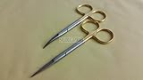 2 T/C Premium Grade Iris Scissors Curved+Straight