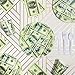 BLUE PANDA - 144 Piece Money Birthday Party Decorations for Supplies, Paper Plates, Napkins, Cups, & Cutlery Tableware Set, Hundred Dollar Bill Novelty (24 Guests)
