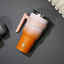Konokyo 30 oz Tumbler with Handle and 2 Straw 2