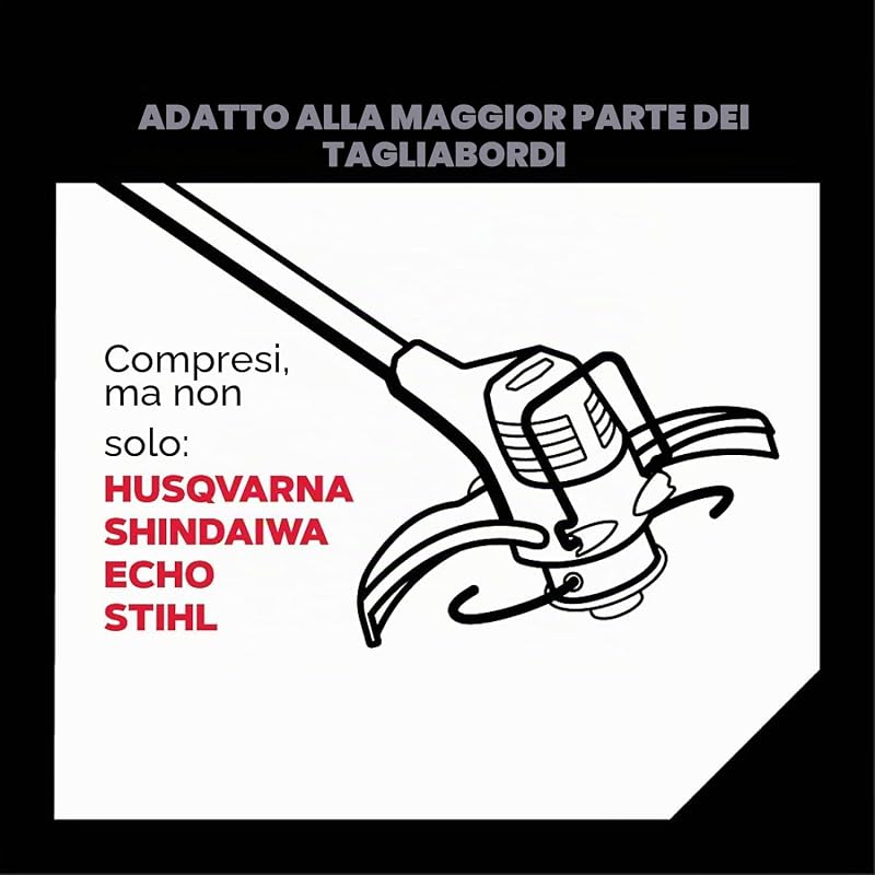 Filo da Taglio Quadrato Giallo per Decespugliatori e Tagliaerba, in Nylon Professionale, Adatto alla Maggior Parte dei Decespugliatori, 4.0 mm x 95 m (69-478-Y)