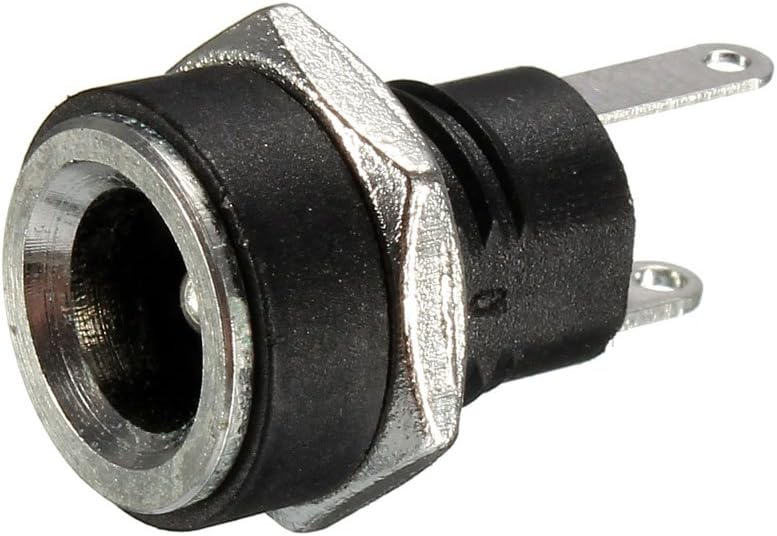 15 Connettori DC Maschio 3.5x1.3mm - Senza Saldatura, Per Alimentatori, CCTV, Elettronica, PVC Ignifugo