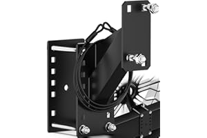 PAULINN Trailer Spare Tire Mount w/ Anti-Theft Rope, Universal Spare Tire Carrier Holder for Utility Trailer Boat, Fits 4 / 5 / 6 Lugs Wheels on 4", 4.5'', 4.75'', 5'' & 5.5'' Bolt Patterns, 150 LBS