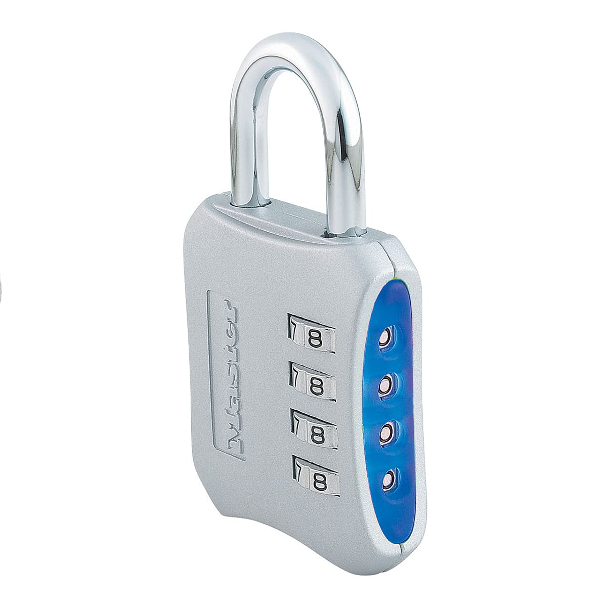 Master Lock 653EURD Combination Padlock with Zinc Body, Random Color, 8,6 x 5 x 1,5 cm
