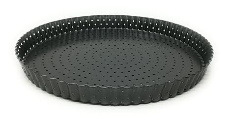 JPF - Obstkuchenform - Tortenboden - Tarteform - Quicheform mit Hebeboden - Karbonstahl - Antihaftbeschichtung - Ø 26 - Höhe 