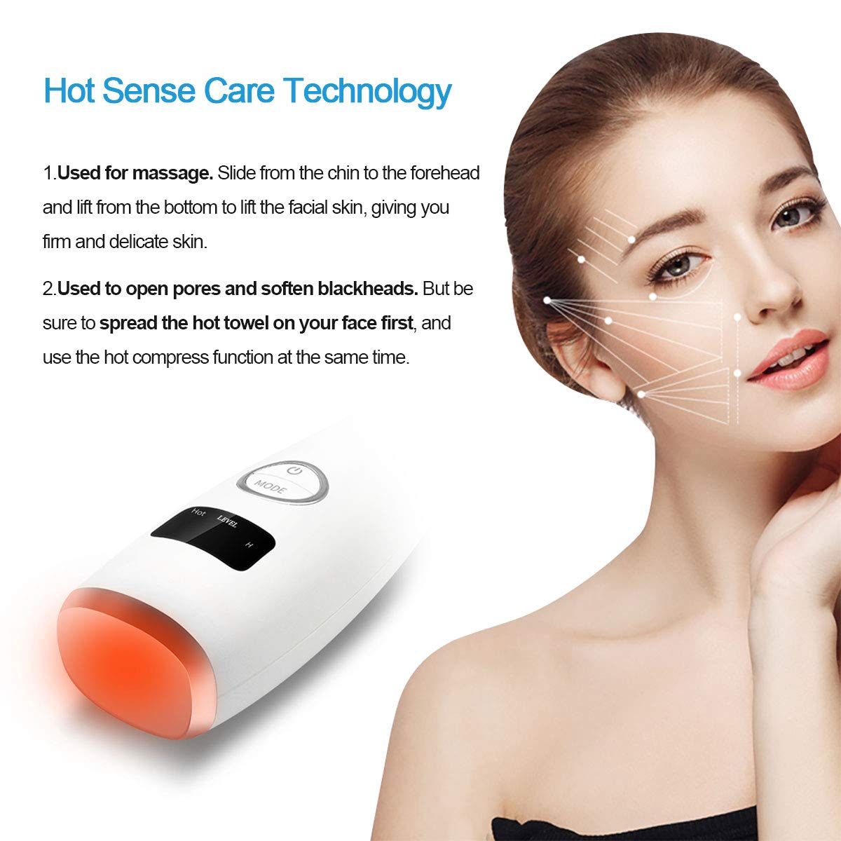Blackhead Remover Vacuum - Ralthy Electric Blackhead Removal Tools Pore Cleaner Extractor Fast USB Rechargeable Pore Vacuum Including 4 Patterns and 5 Suction Probes for Women and Men [Hot Compress]: Beauty