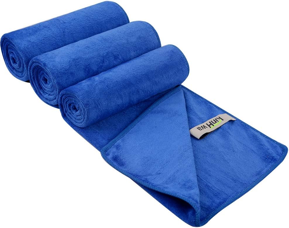 KinHwa Microfiber Sports Gym Towel Fast Drying Fitness Sweat Towels Multi-Purpose Workout Towel for Men and Women 3 Pack 16Inch x 31Inch: Kitchen & Dining