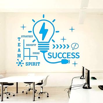 Exito Creativo Etiqueta De La Pared Oficina Vinilo Etiqueta De La