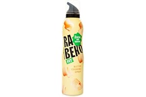 Rabeko Zero Cooking Spray - Butter, for Frying, Grilling & Baking, No Additives, No Sugar, Non-Stick, Gluten and Lactose Free
