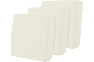 Hokway 3 Piece Couch Cushion Covers Individual Stretch Cushion Protector Slipcovers Sofa Cushion Protector Covers(Creamwhite,Small-3PC)