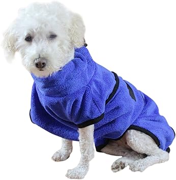 Legendog Robe De Chien Seche Linge Rapide Microfibre Pet Bath Towel Robe De Bain Pour Chien Robe Chaude Amazon Fr Animalerie