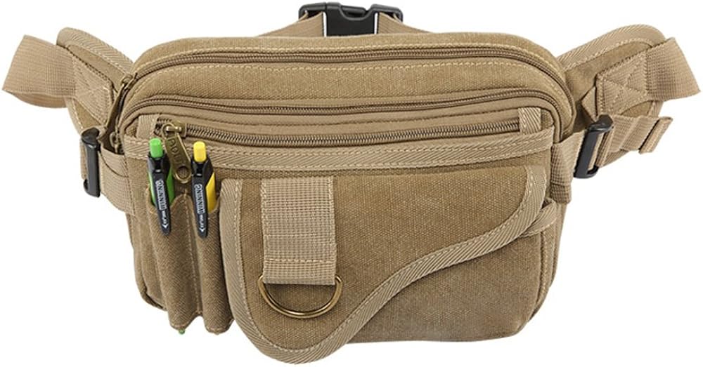 Waterproof Waist Packs Canvas Fanny Pack Utility Hip