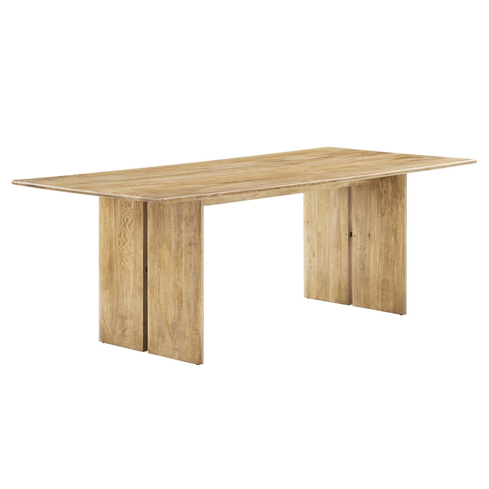 Photo 1 of ****FACTORY SEALED, MISSING HARDWARE PARTS**** Modway Amistad 86" Solid Wood Modern Farmhouse Rectangular Dining Table in Oak