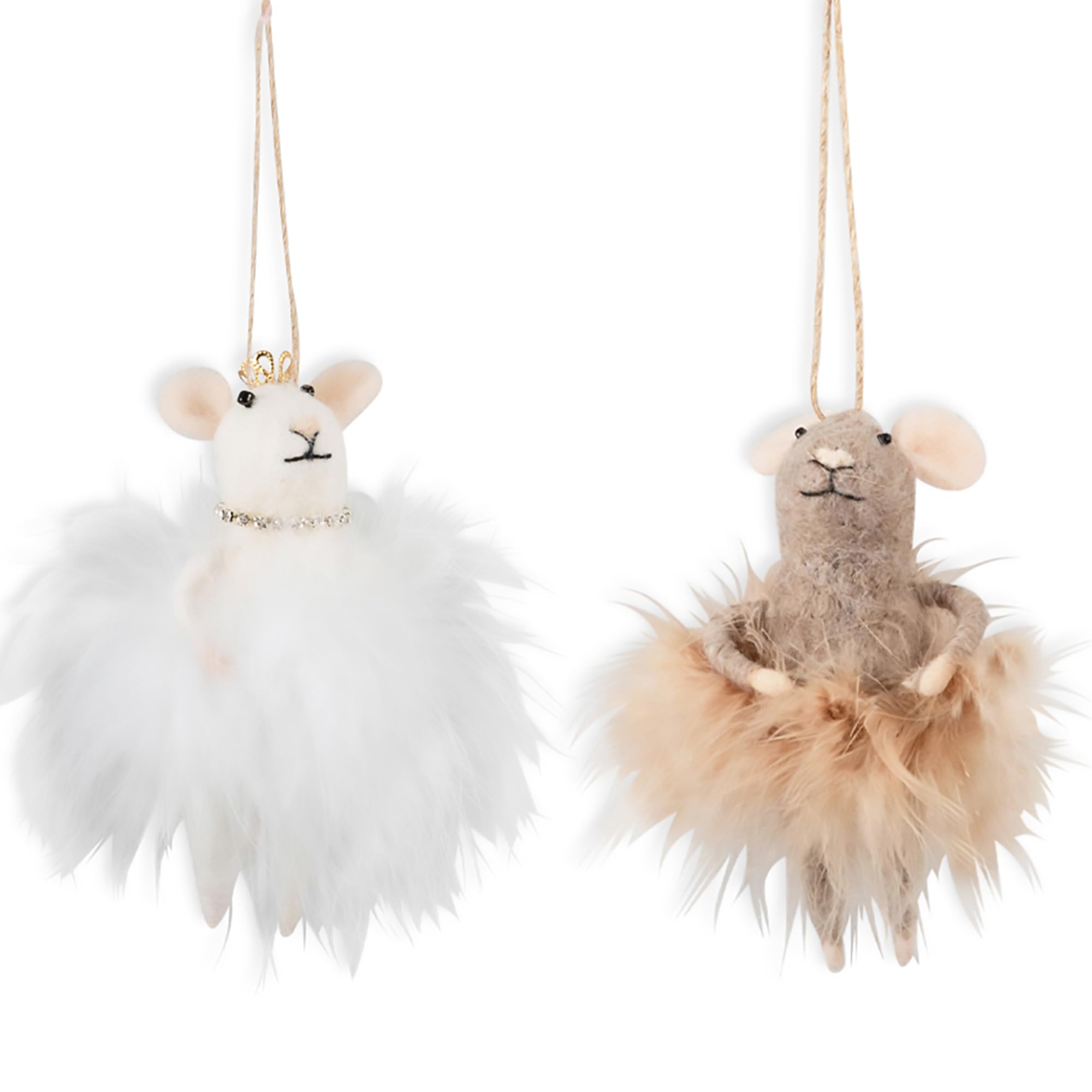 Trimits Needle Felting Mice Kit – Christmas Tree Decorations for Kids & Adults, Complete Craft Kit with Instructions, Wool Felt Set for Beginners, Homemade Gifts & DIY Baubles Embellishments — image 1