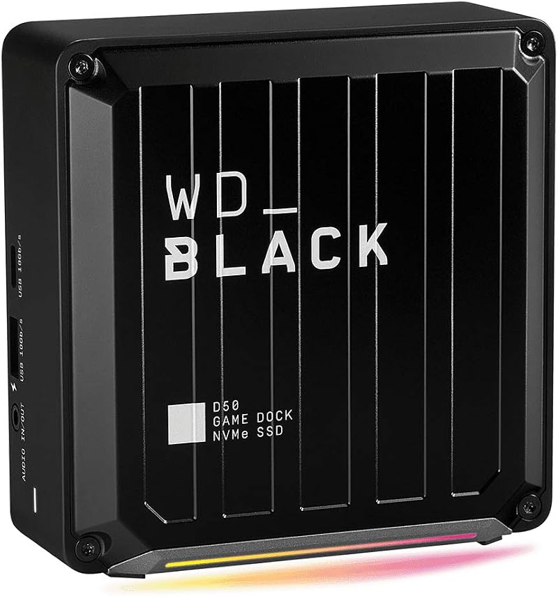 WD_BLACK D50 1TB Game Dock NVMe SSD Thunderbolt 3 RGB 3000MBs