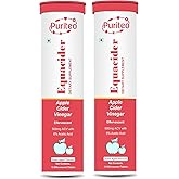 PURITEO-EQUACIDER Apple Cider Vinegar Effervescent Tablets - (15 Tablets Each, Pack of 2)