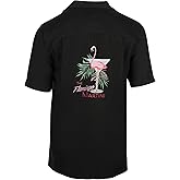 Men's Modal Embroidery Shirt Flamingo Martini