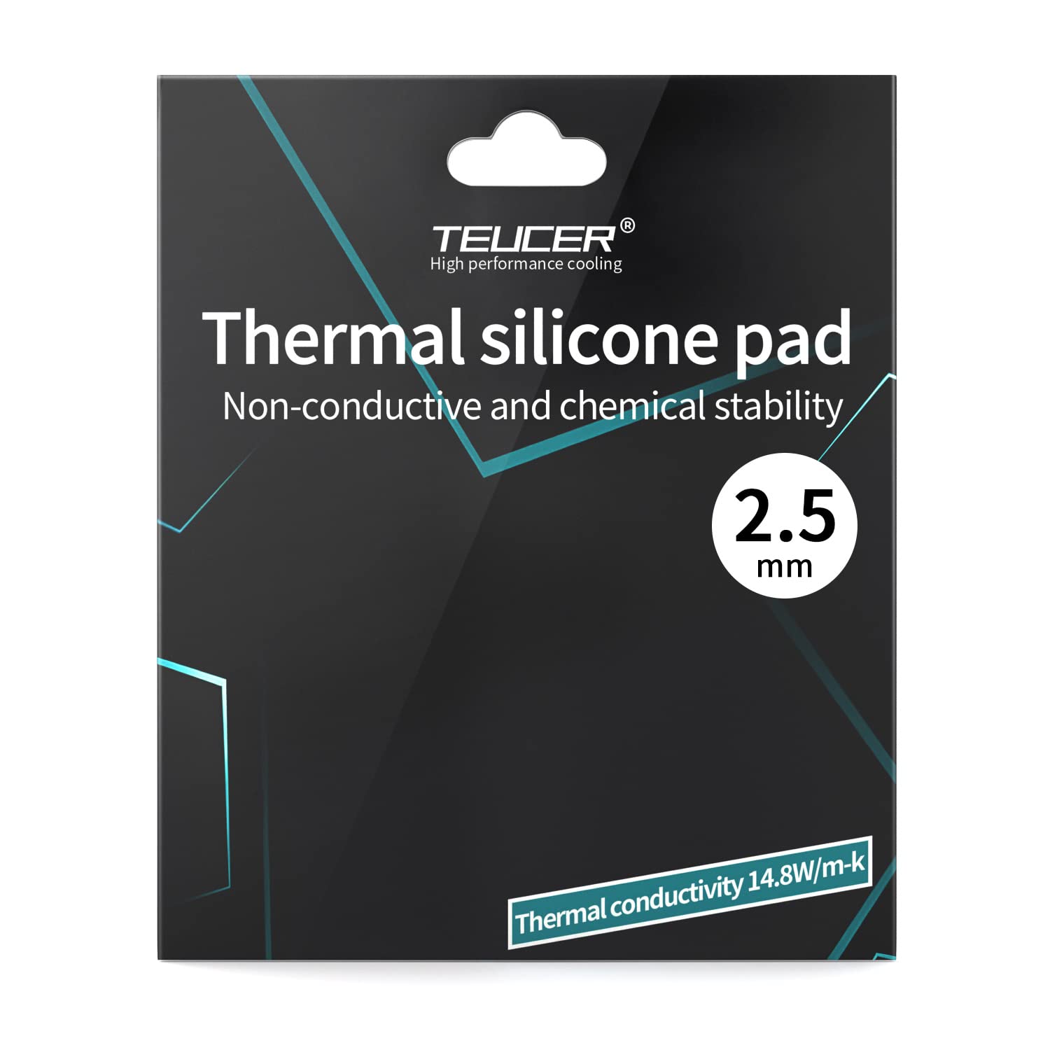 PEPOYO AI Thermal Pad 14.8 W/mK, 120x120x2.5mm, Non Conductive Heat Resistance High Temperature Resistance, Silicone Thermal Pads for Laptop Heatsink/GPU/CPU/LED Cooler (2.5mm)