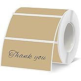 Starboling 2x1 Thermal Labels,Address Barcode Self-Adhesive Thermal Printer Stickers for Logo Design,Name/Price Tag,Address(Brown)