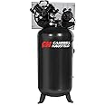 CAMPBELL HAUSFELD 80 Gallon Vertical Air Compressor, Single Stage, 5 HP Electric Air Compressor, 140 Max PSI, 2-Cylinder Cast Iron Pump, Durable and Efficient Design. Reliable life up to 10,000 hours.
