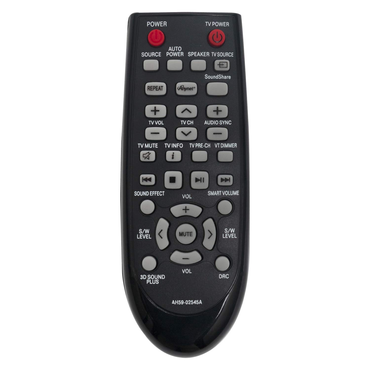 VINABTY AH59-02545A Replaced Remote Control fit for Samsung HW-F750/EN HW-F750/XU HW-F751 HW-F751/TK PS-WF751 HW-F750 HW-F750/ZF HW-F751/EN HW-F751/XN Soundbar