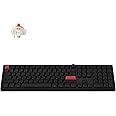 Keychron Q6 Max QMK/Launcher Wireless Bluetooth/2.4 GHz/USB-C Wired Custom Mechanical Keyboard, Full Size Programmable Knob RGB Backlit Hot-Swappable Gateron Red Switch for Mac Windows Linux - Black