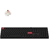Keychron Q6 Max QMK/Launcher Wireless Bluetooth/2.4 GHz/USB-C Wired Custom Mechanical Keyboard, Full Size Programmable Knob RGB Backlit Hot-Swappable Gateron Red Switch for Mac Windows Linux - Black