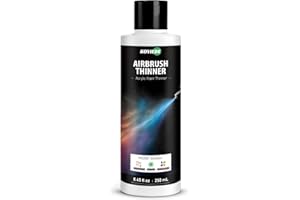 KOVIEDE 8.45 oz (250ml) Airbrush Thinner, Airbrush Paint Thinner for Acrylic Paints, Water-Based Air Brush Medium Improves Acrylic Paint Flow for Models Miniatures and DIY Crafts