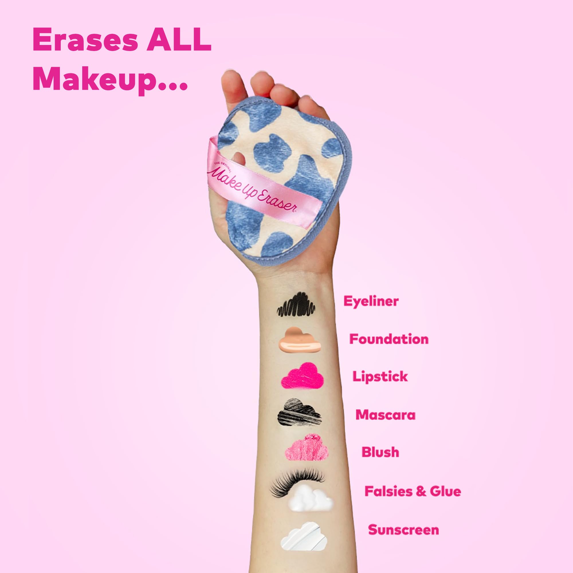 The Original Makeup Eraser, 7-Day Set, Erase All Makeup with Just Water, Including Waterproof Mascara, Eyeliner, Foundation, Lipstick, Sunscreen, and More!