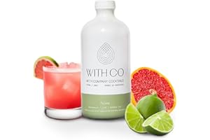 WithCo Paloma Craft Cocktail Mixer with Fresh Grapefuit Juice, Fresh Lime Juice, Sea Salt Makes 10 Drinks Just Add Tequila, Mezcal, or drink as a mocktail with soda water
