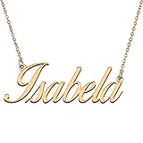 HUAN XUN Customized Custom Simple Any Name Necklace