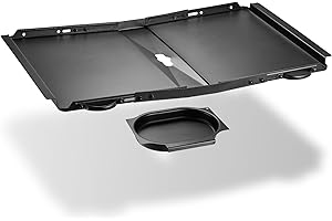 COPIU Replacement Grease Tray with Catch Pan, Dyna Glo Grill Replacement Parts, 24"-30" Adjustable Universal Drip Pan for 4/5 Burner Gas Grills, Compatible with Nexgrill, Expert Grill, Kenmore, BHG, & More