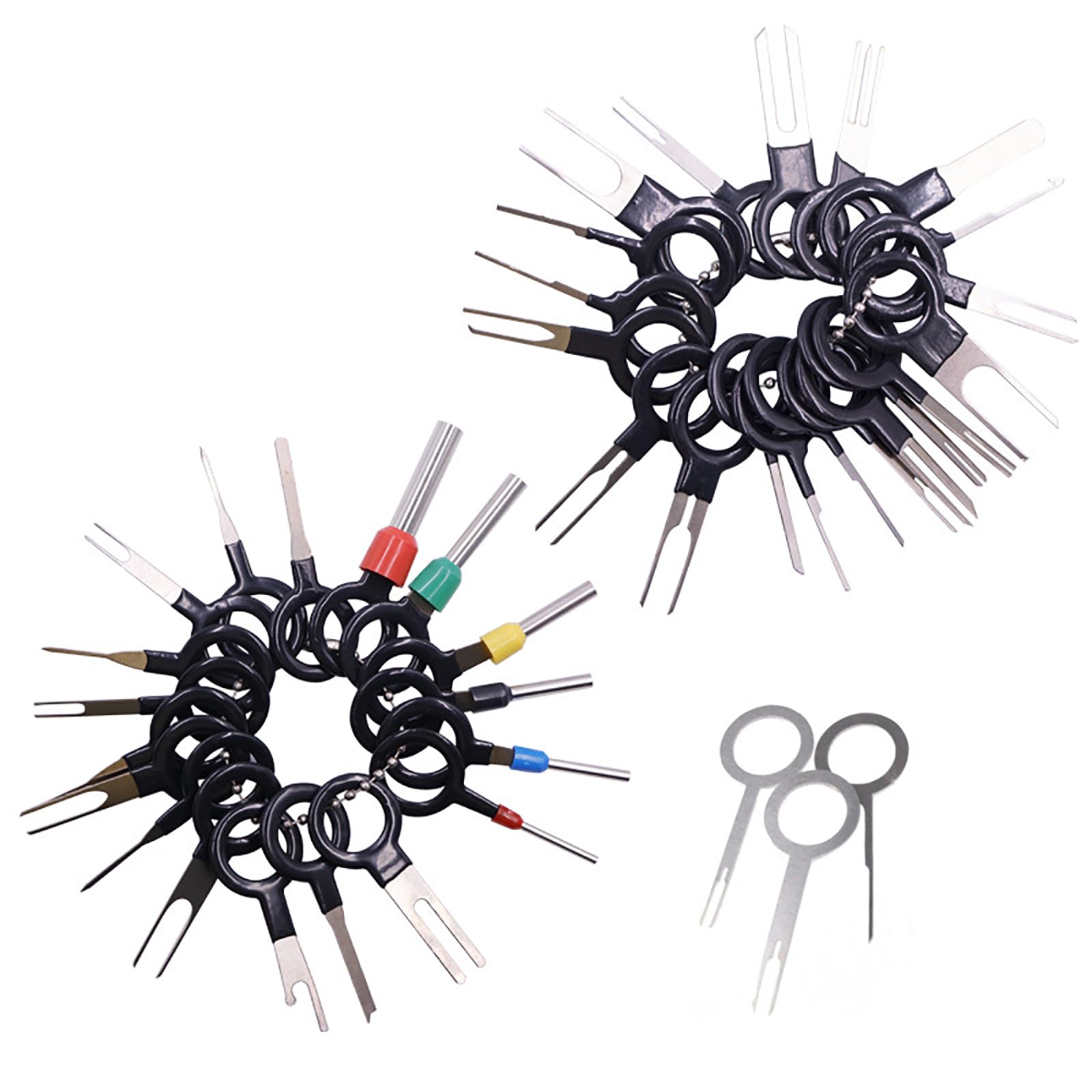 41Pcs Durable Electrical Wiring Connector Release Pin Rust-Proof Auto Terminals Removal Tool Car Electrical Terminal Removal Tool Set for Car Repair
