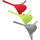 iKingsky Men's Modal G-string Underwear Sexy Pouch Y-back Thong Panties