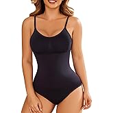 AegisChic Shapewear Tummy Control for Women Seamless Bodysuit with Adjustable Straps Body Shaper Suits