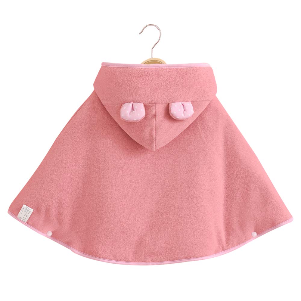 mikistory Baby Girls Baby Boys Winter Autumn Hoodie Outwear Fleece Apricot 9-24Months