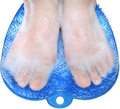 Amazon Co Jp 足洗いマット Minuomi 足洗いブラシ 滑らない吸盤付き ブルー フットケア フットブラシ 角質ケアブラシ お風呂で使える 青 服 ファッション小物