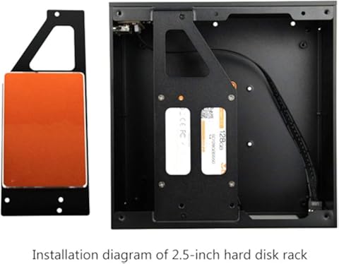 Museourstyty B01 Mini ITX Chasis de aluminio/vidrio, carcasa de ordenador para juegos de PC BK a