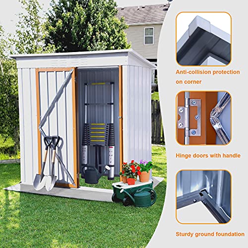 Morhome 5x3 FT Outdoor Storage Shed,Sheds & Outdoor Storage,Garden Shed