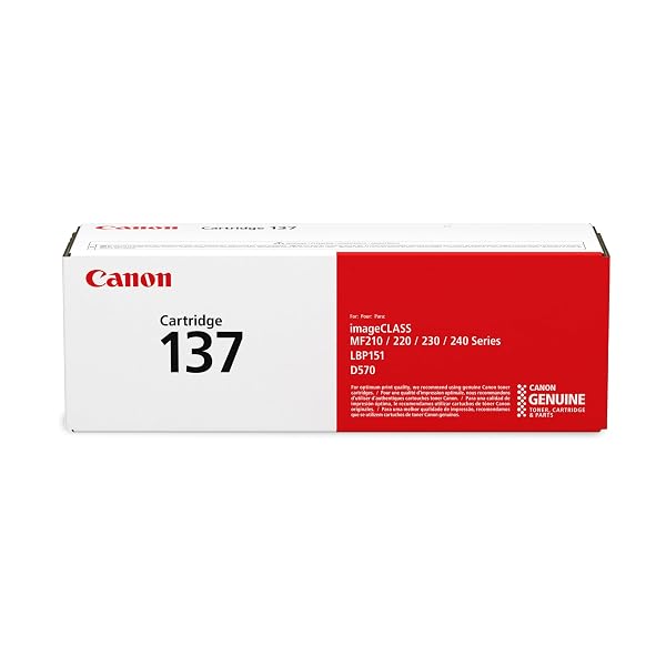 CANON GENUINE 137 BLACK TONER CARTRIDGE COMPATIBLE WITH...