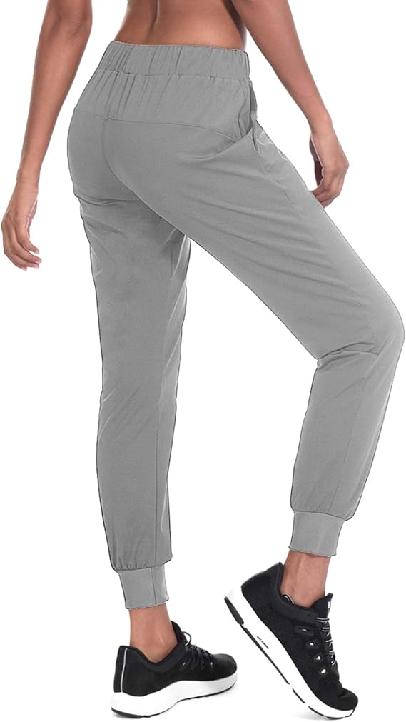 M MOTEEPI Womens Running Pants Pockets Lightweight Athletic Joggers