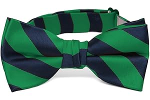 tiemart Boys' Striped Bow Tie